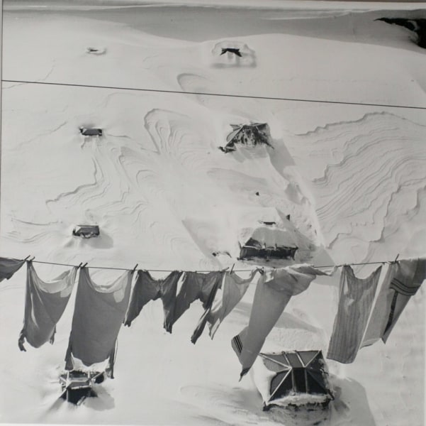 Jerome Liebling - Snow, Clothes, Roof, Brooklyn, New York