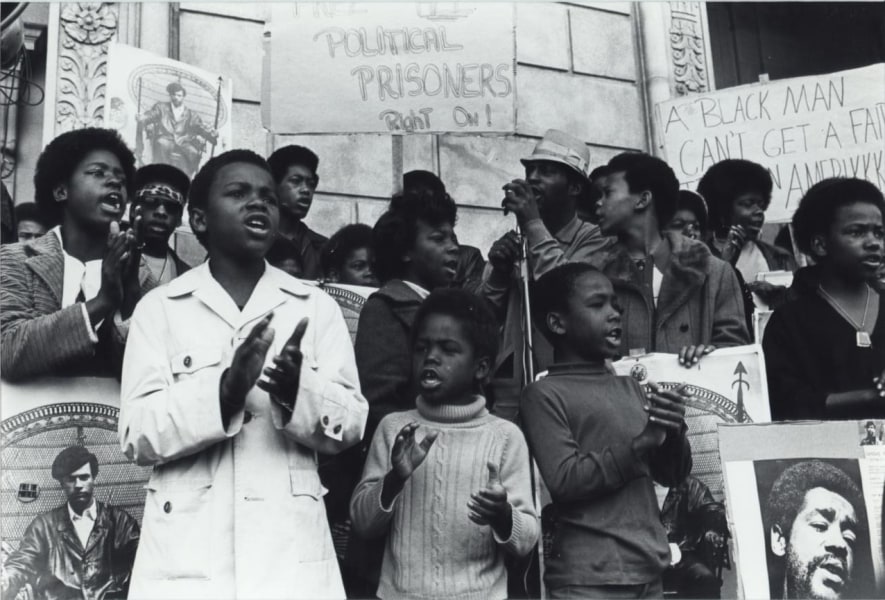 Stephen Shames - Rally for Seale and Newton in Front of Federal Building in San Francisc
