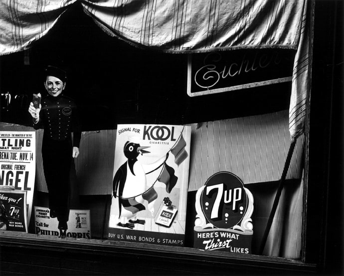 Brett Weston - Storefront Window, New York