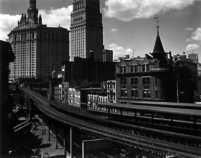 Brett Weston - Tracks and Buildings, New York