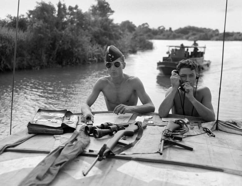 Jean-Jacques Levy- Armored Boats of a French Cavalry Regiment Protect a Supply Convoy Against Possible Attack by the Viet Minh