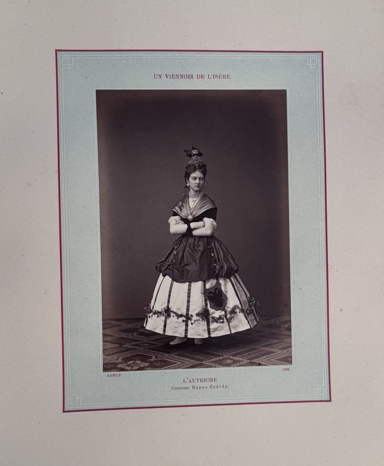 FEMALE PHOTOGRAPHER'S AUSTRIAN OPERA ALBUM - UN VIENNOIS DE L'ISERE - 14 MARCH 1868