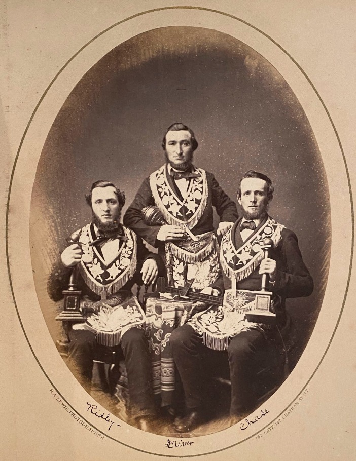 RARE ALBUM WITH (34) PORTRAITS OF MEMBERS OFFICIALS OF AMERICAN MASONIC ORGANIZATION