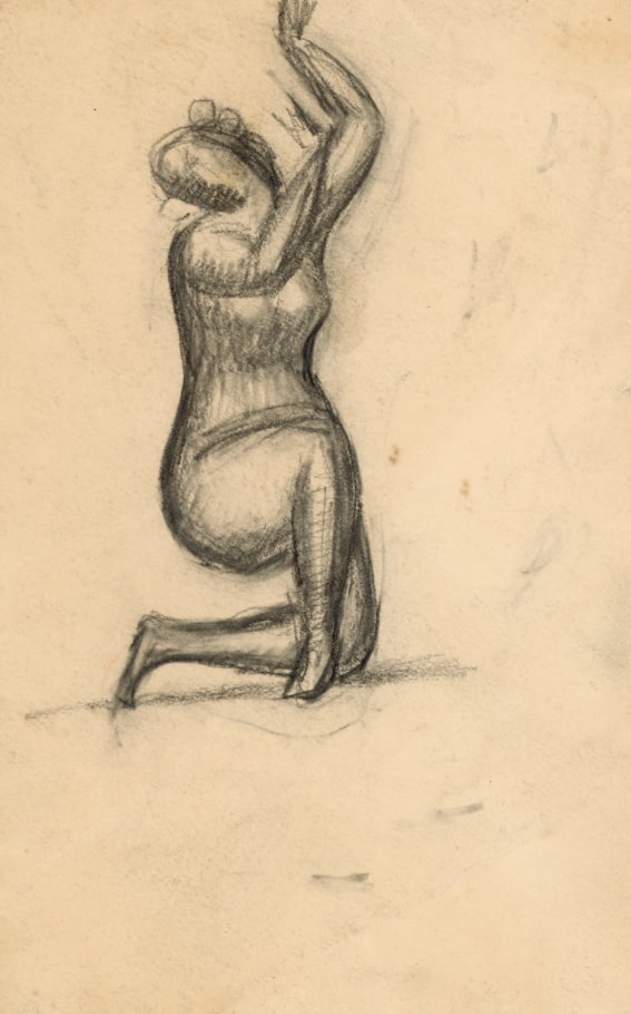 ELIE NADELMAN, KNEELING DANCER (SKETCH FOR GOADBY LOEW MARBLE) , C. 1915