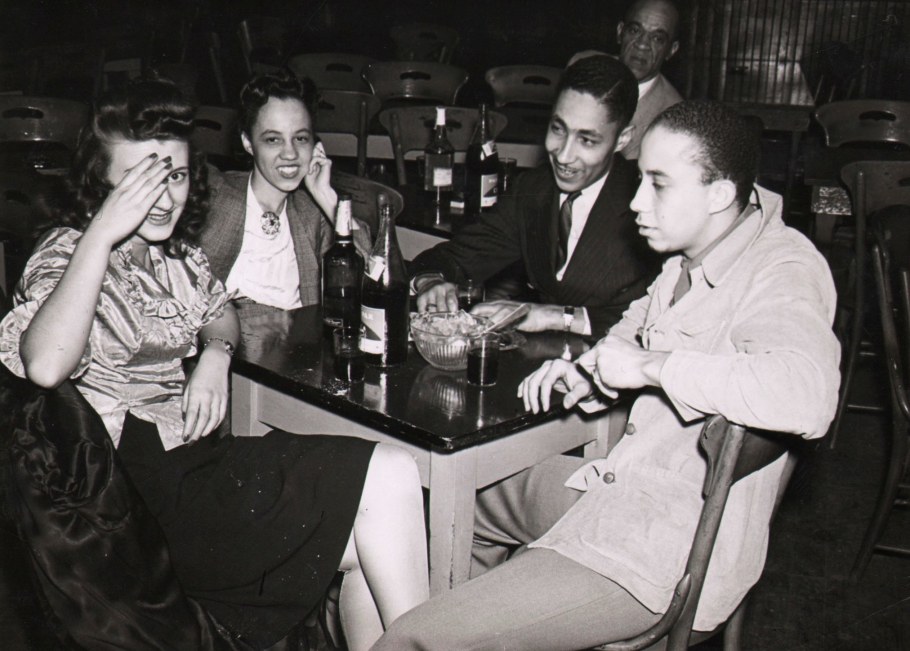 AL SMITH “ON THE SPOT X” (AMERICAN, 1916-2008), PATRONS AT REZAL JAZZ CLUB SEATTLE, WASHINGTON, 1944