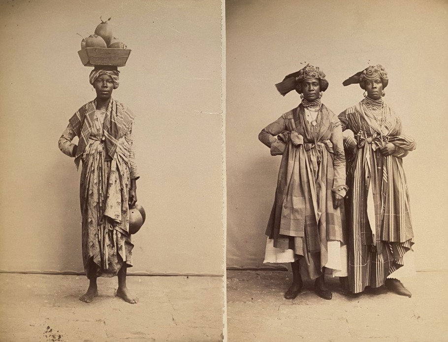 AFRO-CARIBBEAN ALBUM OF ALBUMEN PHOTOS GREAT CONTENT, C. 1890
