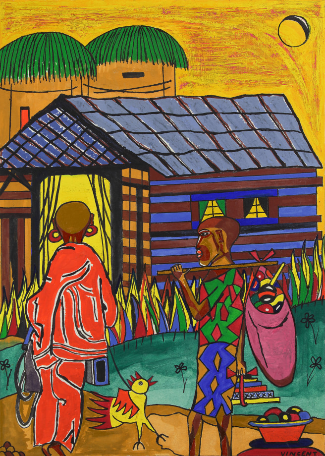 Kintu (Stories from Africa), 1975, watercolor and gouache on paper, 11 1/2 x 8 1/4 inches