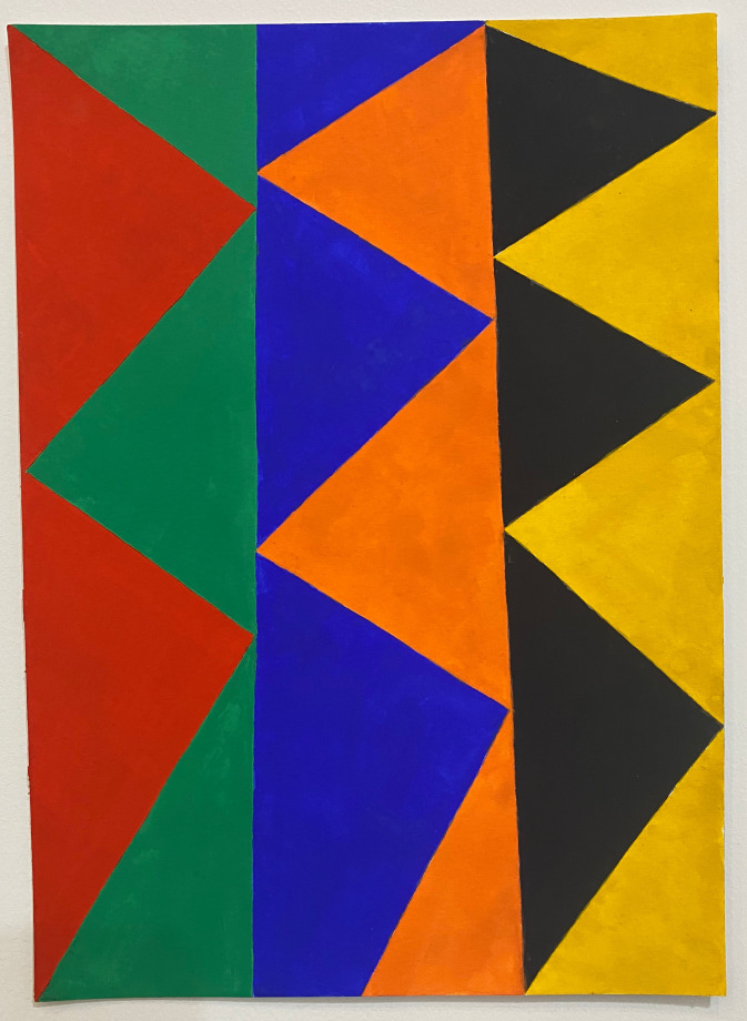 Untitled, 2023, gouache on paper, 14 x 10 inches