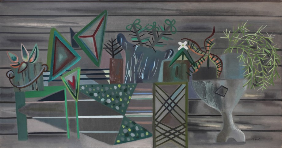 Ashe Street Blooms,&nbsp;1940, oil on canvas, 23 x 44 inches