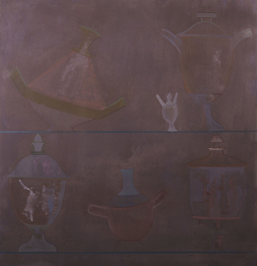 Etruscan Vase, Case No. 40, 1940, oil on board, 42 x 40 1/8 inches