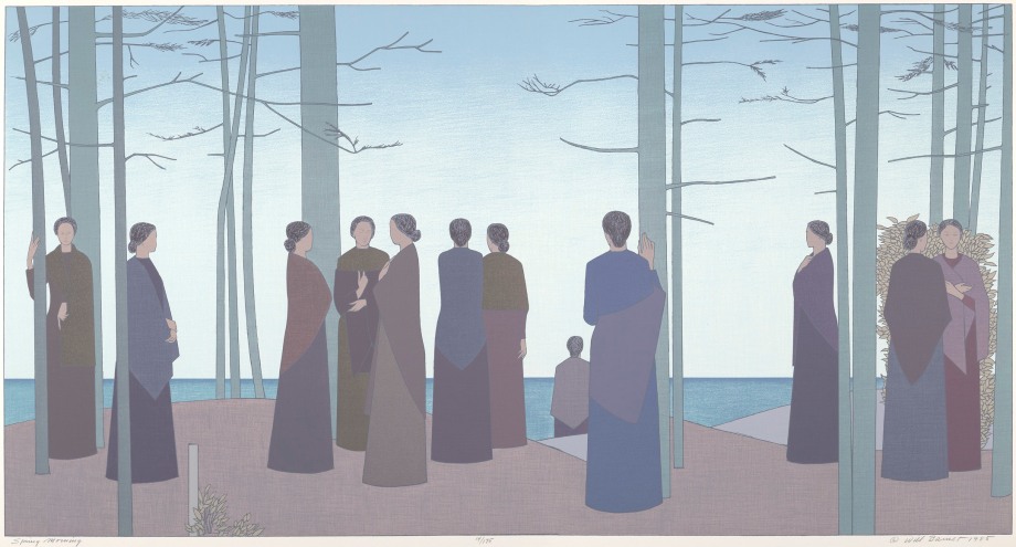 Spring Morning,&nbsp;1985, color serigraph on white Arches Wove paper,&nbsp;35 x 60 inches