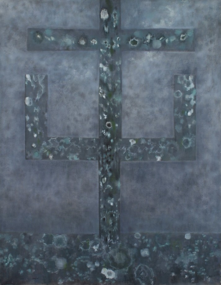 Calvaire, 1965, oil on canvas, 88 x 68 inches