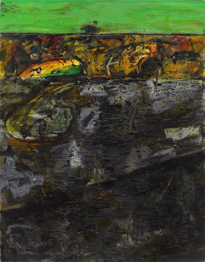 Fall, Maine, 2003-2008, oil on linen, 84 x 66 inches