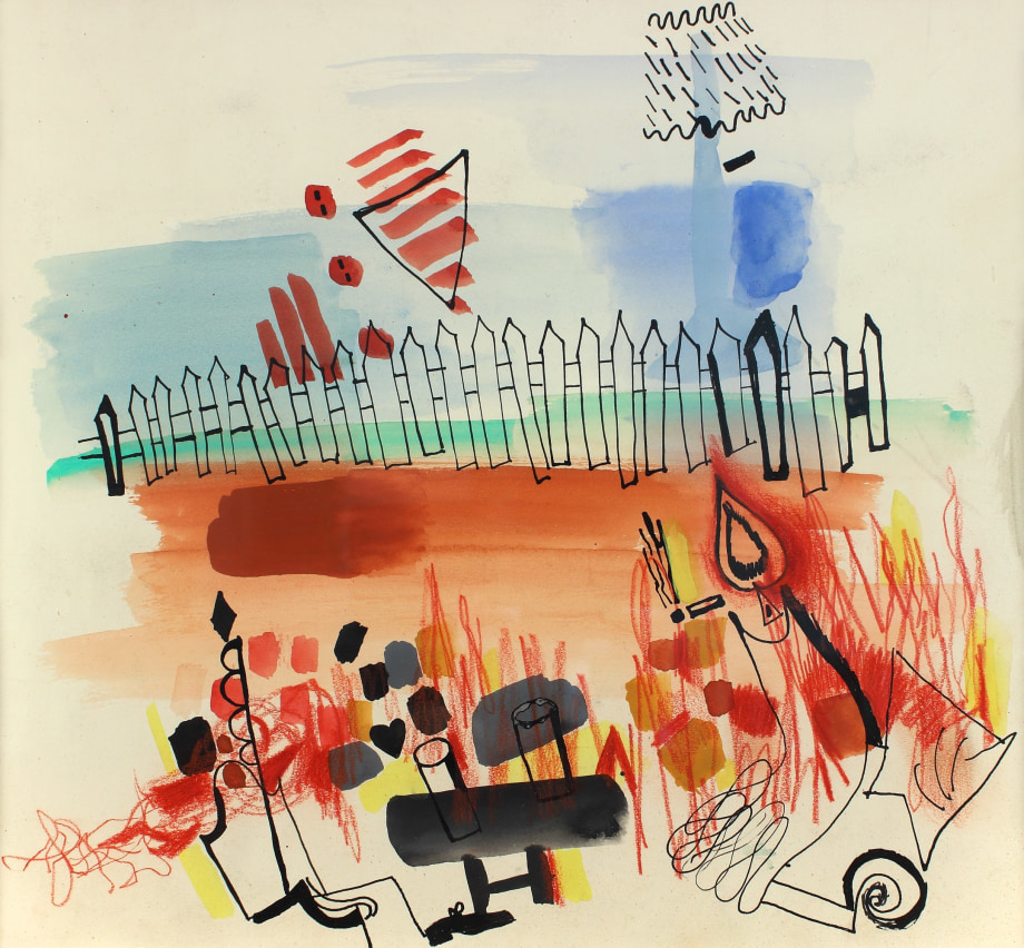 Untitled (Key West),&nbsp;c. 1937 - 1939, watercolor on paper, 11 1/2 x 14 1/4 inches