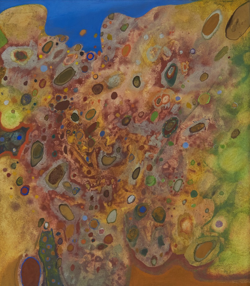 Paradigm, 1957, gouache on paper, 10 1/8 x 9 inches