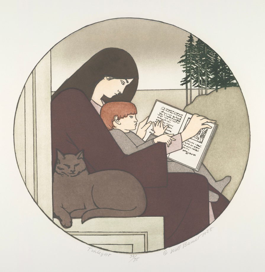 Twilight,&nbsp;1988, color etching and aquatint on white Arches Wove paper,&nbsp;19 &frac34; inches diameter