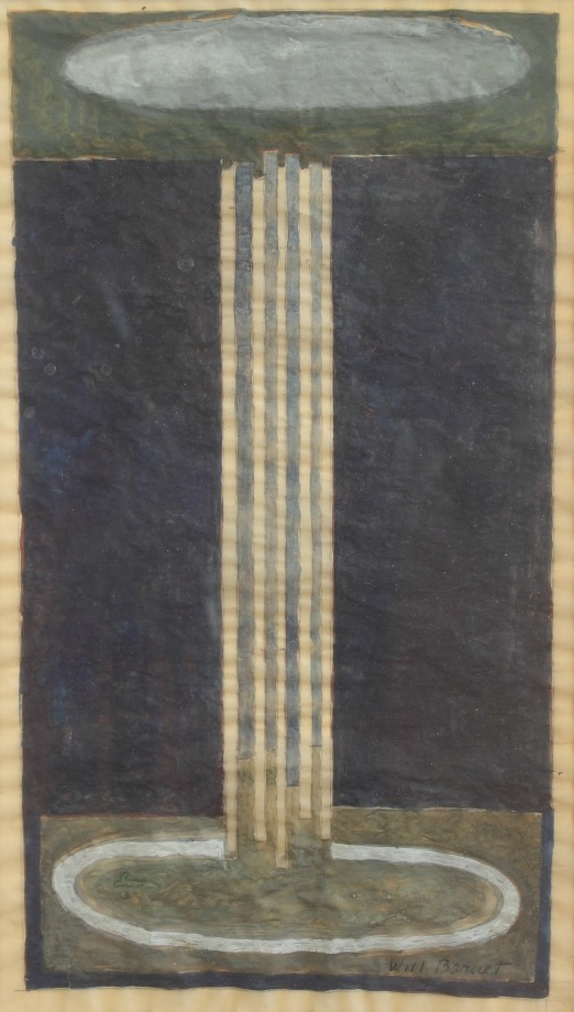 Impulse,&nbsp;1964, watercolor and pencil on paper, 13 1/2 x 7 1/4 inches
