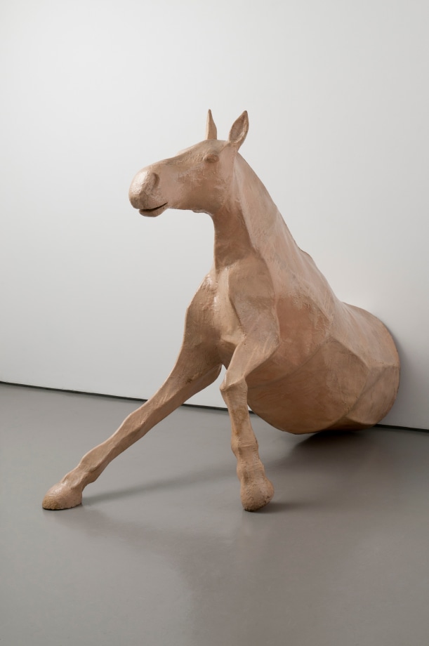Bill (Horse), 1976, polyester resin coated Dynel over wood, 73 x 40 x 85 inches