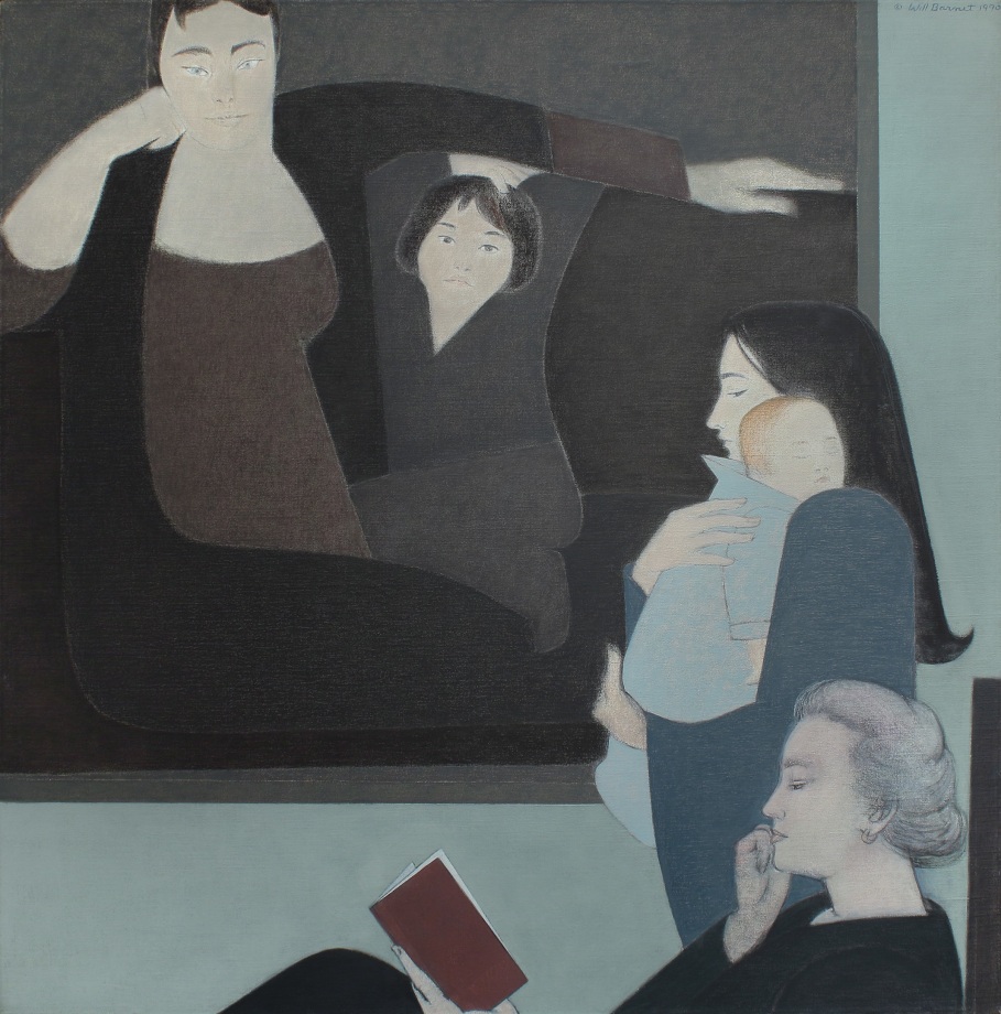 Three Generations, 1990, oil on canvas, 54 3/4 x 54 inches