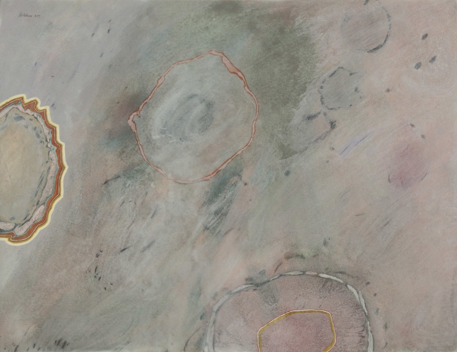 Walk, 1959, gouache on paper, 13 3/4 x 17 3/4 inches