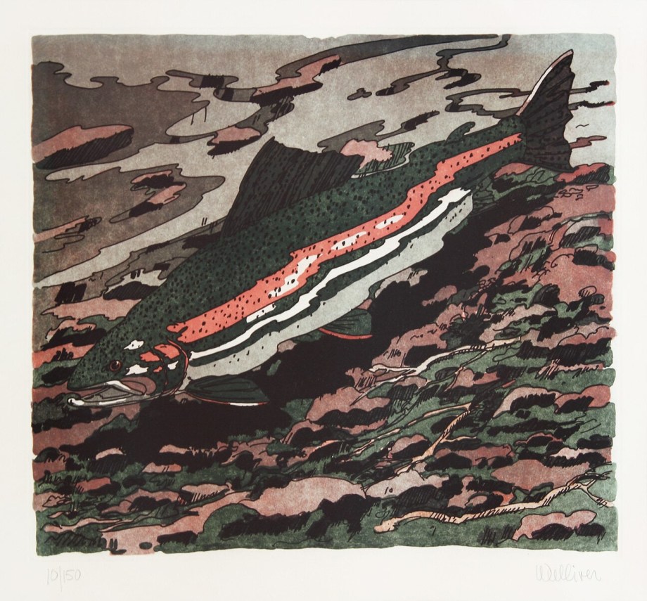 Winter Rainbow,&nbsp;1983, etching, 27 x 28 inches