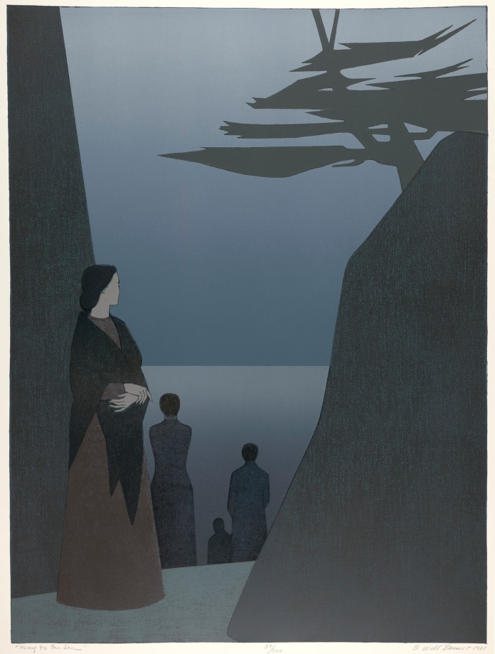 Way To The Sea,&nbsp;1980, color lithograph and serigraph on Arches paper,&nbsp;40 x 30 inches