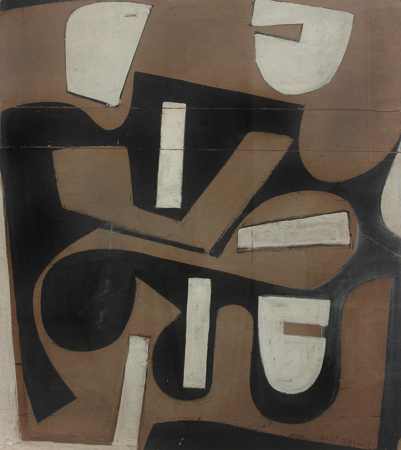 Big Duluth-Study For Little Duluth,&nbsp;1959, gouache on paper, 30 x 26 1/2 inches