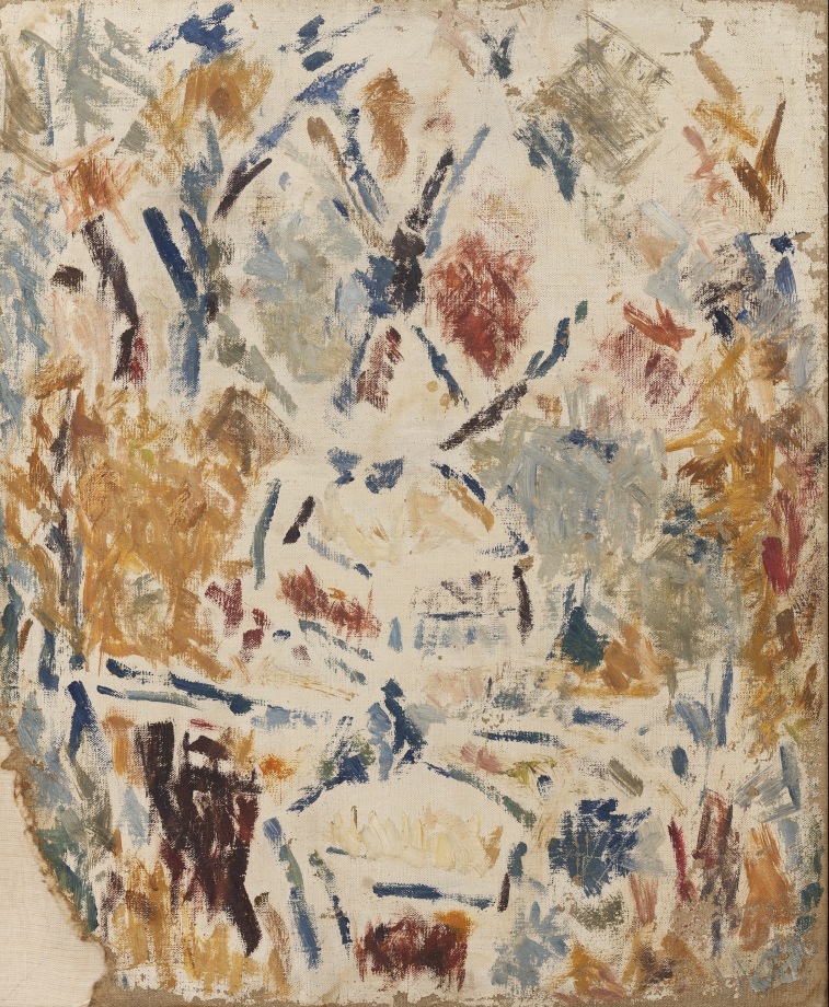 Ernest Mancoba,&nbsp;Untitled (4),&nbsp;1958,&nbsp;Oil on canvas, 16.5 x 13 in, Image courtesy of the Estate of Ernest Mancoba and Galerie Mikael Andersen, Copenhagen.