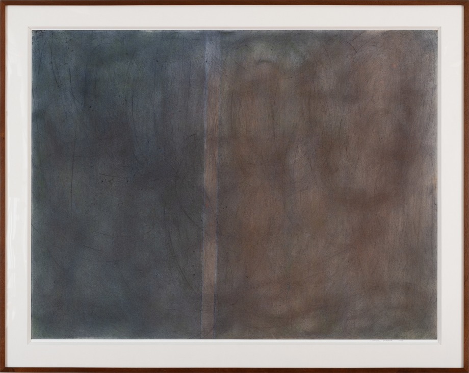 Natvar Bhavsar, UNTITLED III,&nbsp;1968,&nbsp;Dry pigments with oil and acrylic mediums on paper,&nbsp;43 x 52 in