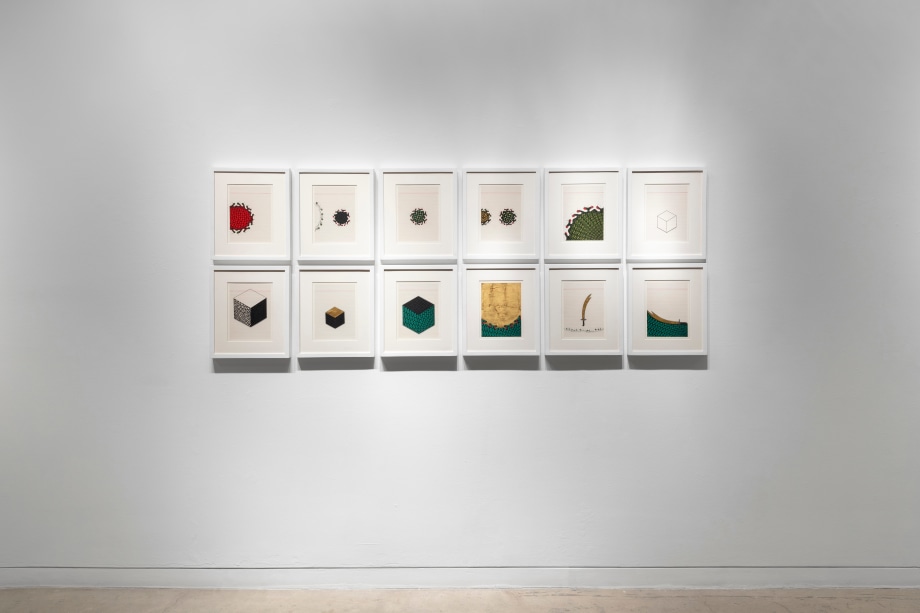 Installation view of Aisha Khalid's At The Circle's Center - photography by Sebastian Bach