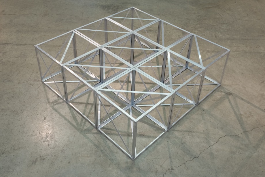 9 aluminium cubes