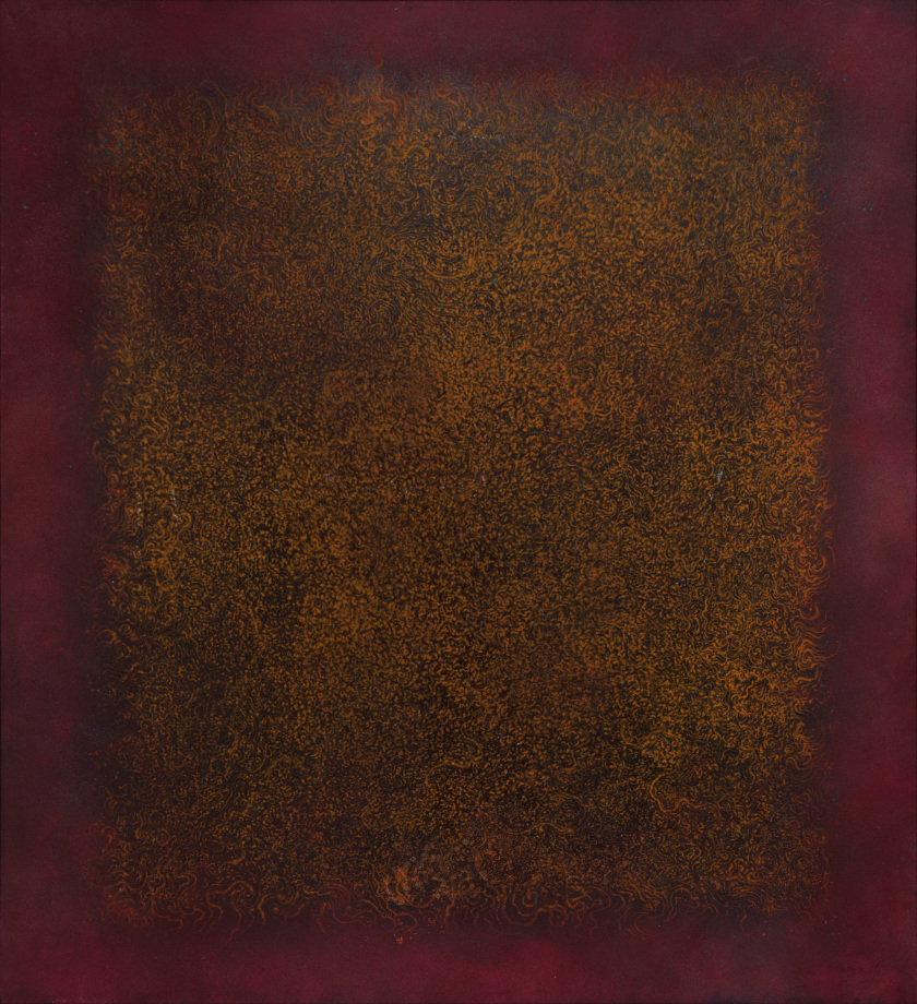 Natvar Bhavsar,&nbsp;ANDHARE​​​​​​​, 2005, Dry pigments with oil and acrylic mediums on canvas, 75 x 68 in (190.5 x 172.72 cm)