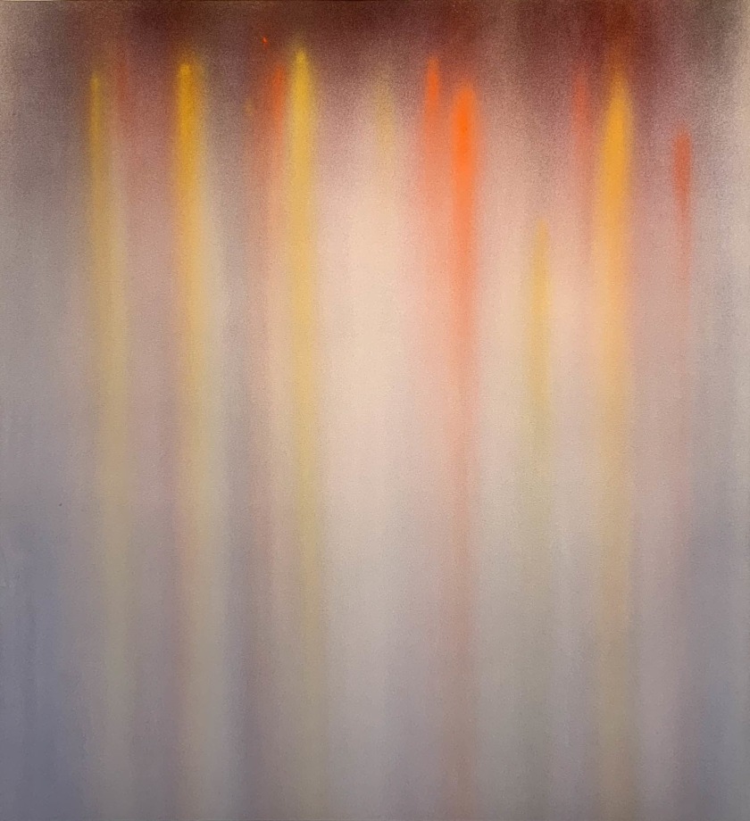 Abstract painting inspired by Yosemite National Park