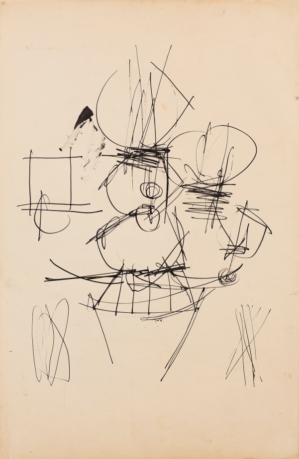 Ernest Mancoba, Untitled 13,&nbsp;n/d,&nbsp;Ink on paper,&nbsp;​19.5&nbsp;x 13&nbsp;in
