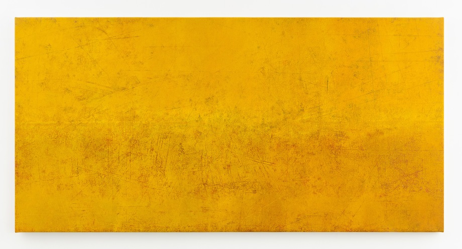 abstract yellow horizontal painting