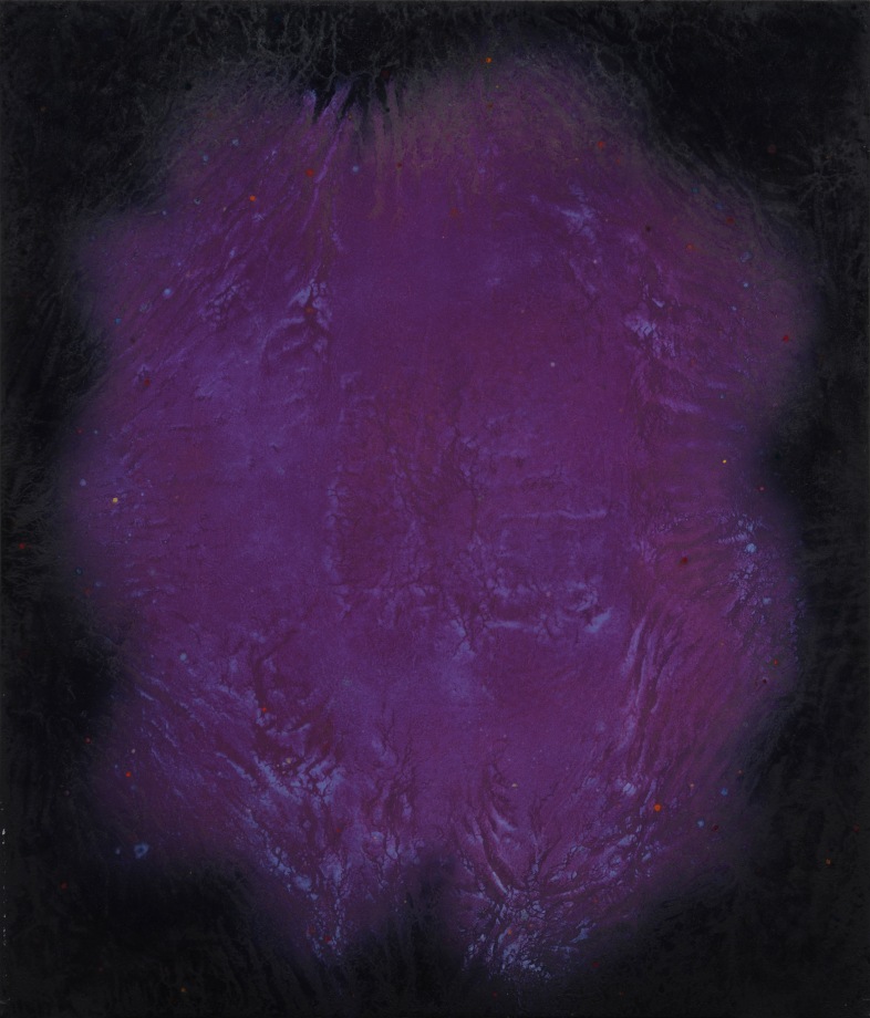 Natvar Bhavsar,&nbsp;ADREE​​​​​​​, 1989, Dry pigments with oil and acrylic mediums on canvas, 90 x 77 in (228.6 x 195.58 cm)