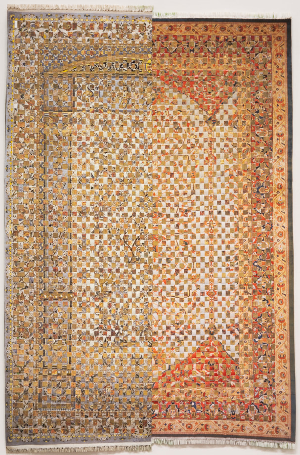 Saad Qureshi, Double Arched,&nbsp;2021,&nbsp;Woven paper,&nbsp;13.2 x 8.7 in