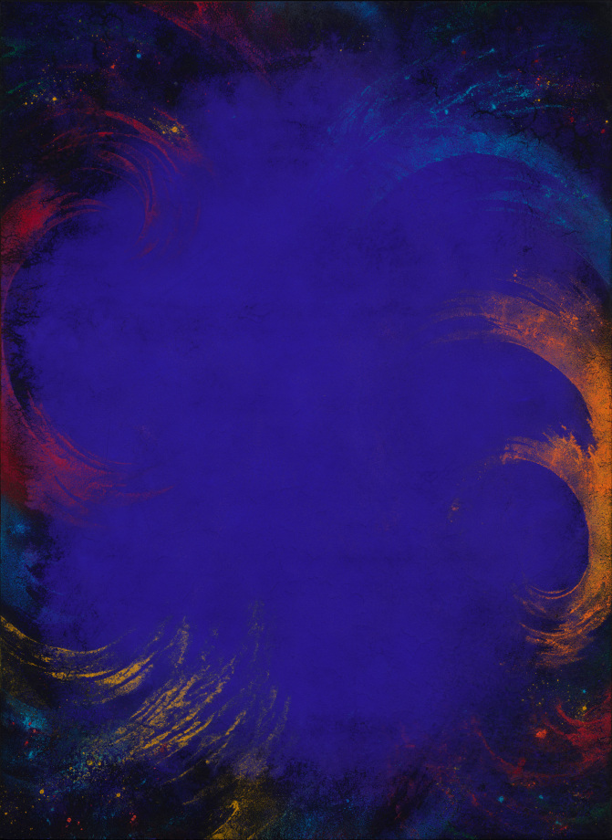 Natvar Bhavsar, URVASEE​​​​​​​, 1992, Dry pigments with oil and acrylic mediums on canvas, 78 x 57 in (198.12 x 144.78 cm)