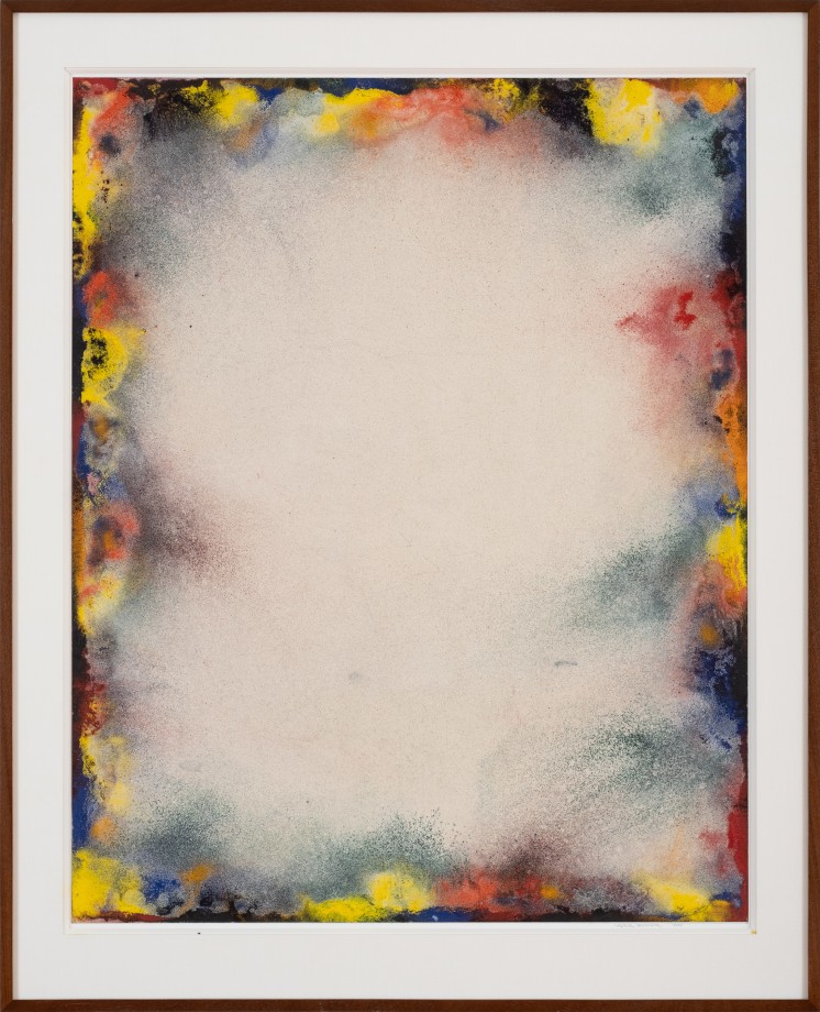 Natvar Bhavsar, UNTITLED XVIII,&nbsp;1973,&nbsp;Dry pigments with oil and acrylic mediums on paper,&nbsp;48 x 39 in