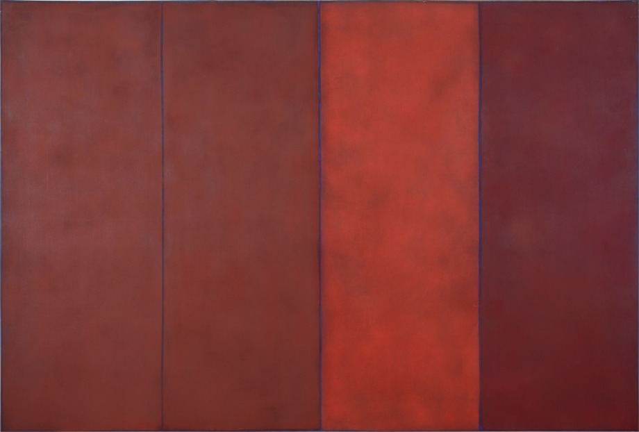 Natvar Bhavsar, BEGIN,&nbsp;1968,&nbsp;Pigments and acrylic medium on linen,&nbsp;97.5 x 144 in