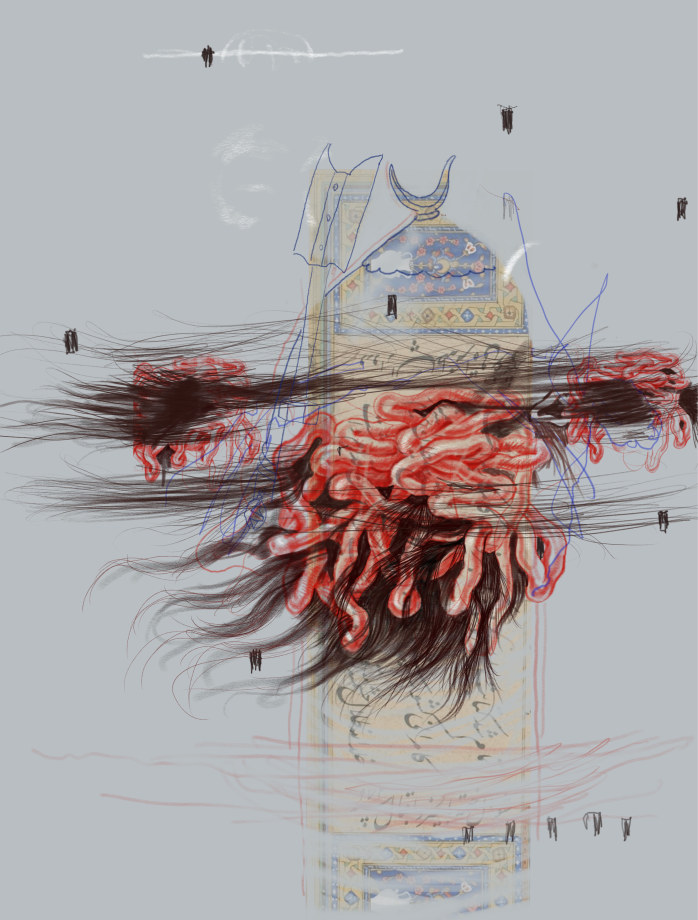 Khadim Ali, The Other Gods II,&nbsp;2020, Inkjet print on Hahnmule paper,&nbsp;30 x 22.75 in,&nbsp;Edition of 3