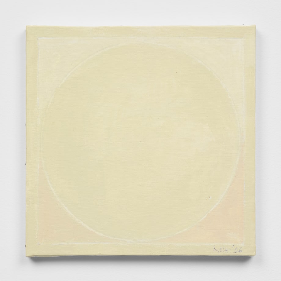 Abstract painting monochromatic cream tone