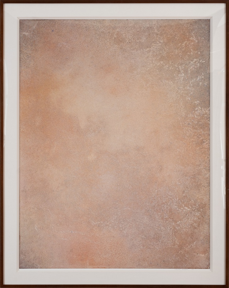 Natvar Bhavsar, Untitled XI, 1971, Dry pigments with oil and acrylic mediums on paper, 53 x 42 in