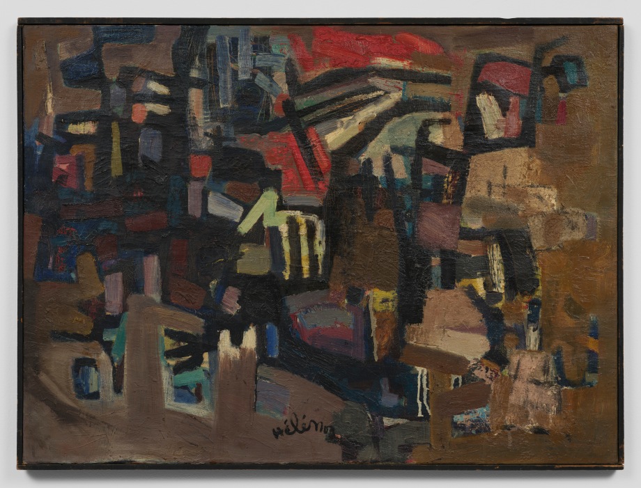 abstract composition with figures