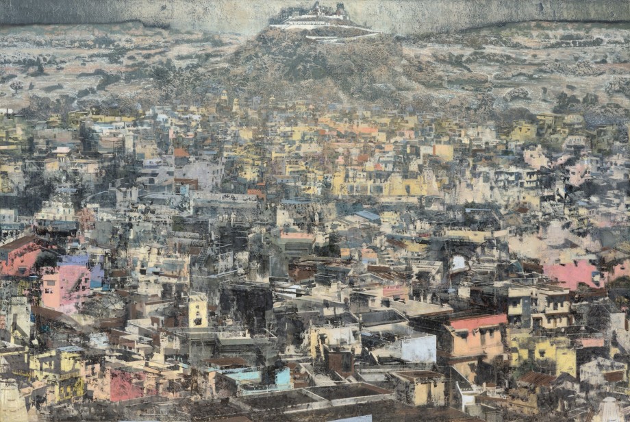 Nataraj Sharma, Dungarpur,&nbsp;2020,&nbsp;Oil on canvas,&nbsp;72 x 108 in