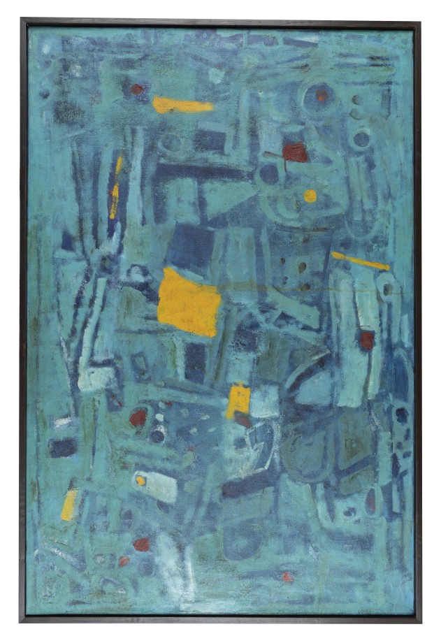 Achuthan Kudallur, Untitled, n/d,&nbsp;Oil on canvas, 45.3 x 29.7 in (115 x 75.5 cm), KUDAC011