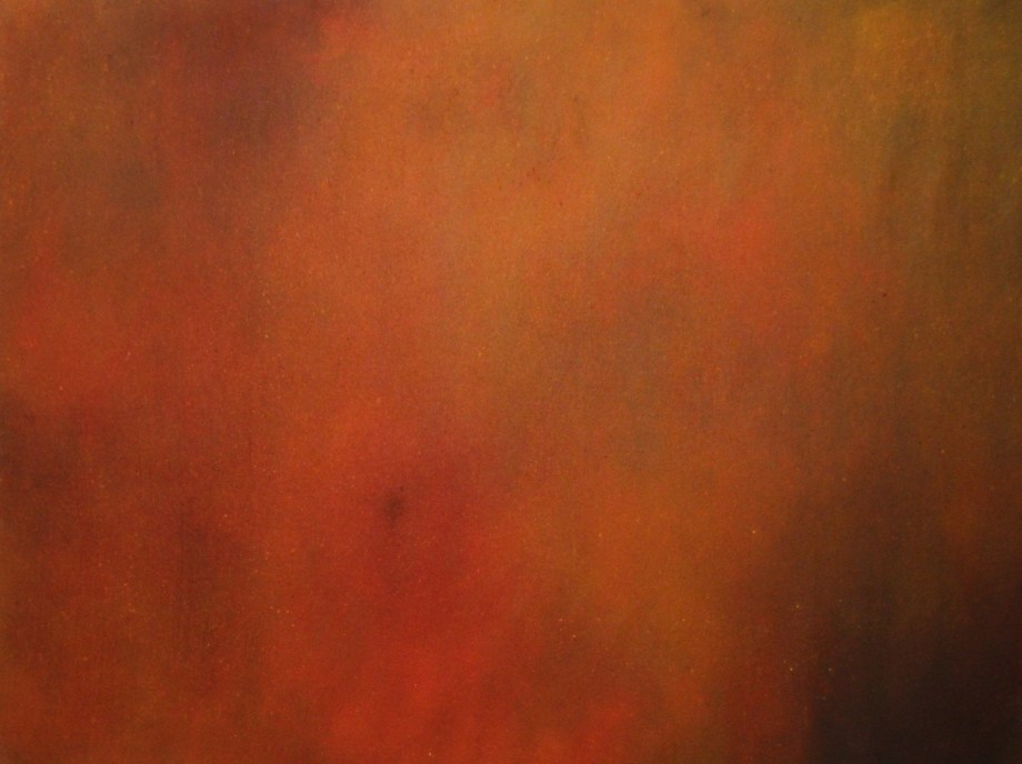 Natvar Bhavsar, SAMA-NAA, 1969, Dry pigments with oil and acrylic mediums on canvas, 81.5 x 108 in