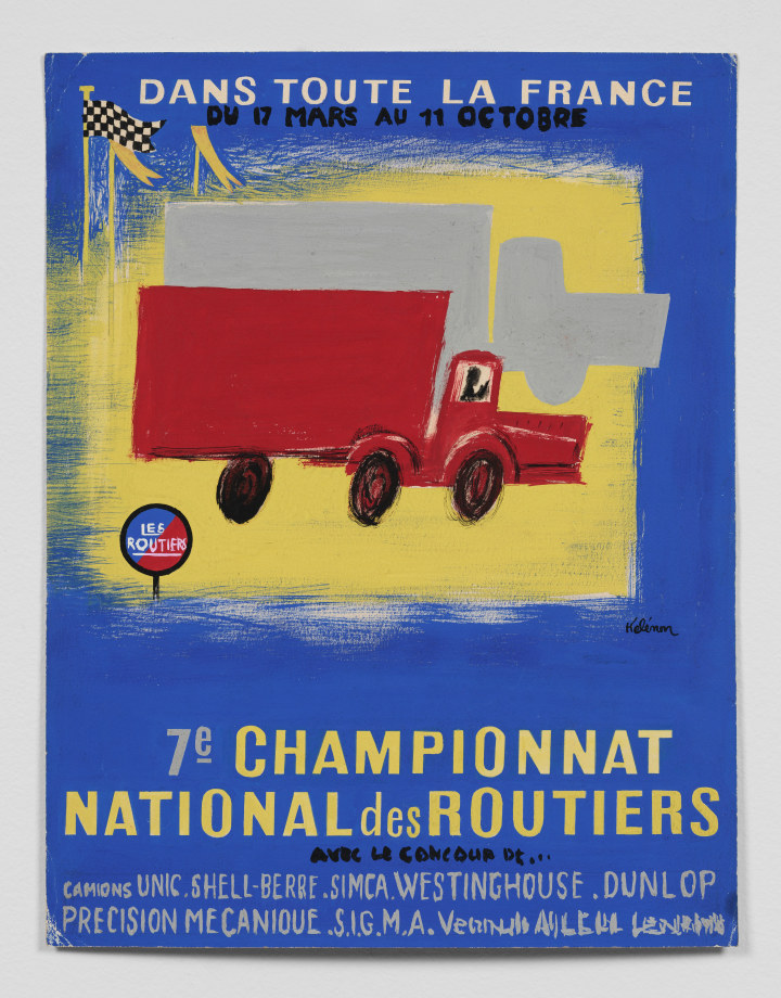 Advertisement style drawing for the 7th national truck championship in 1957