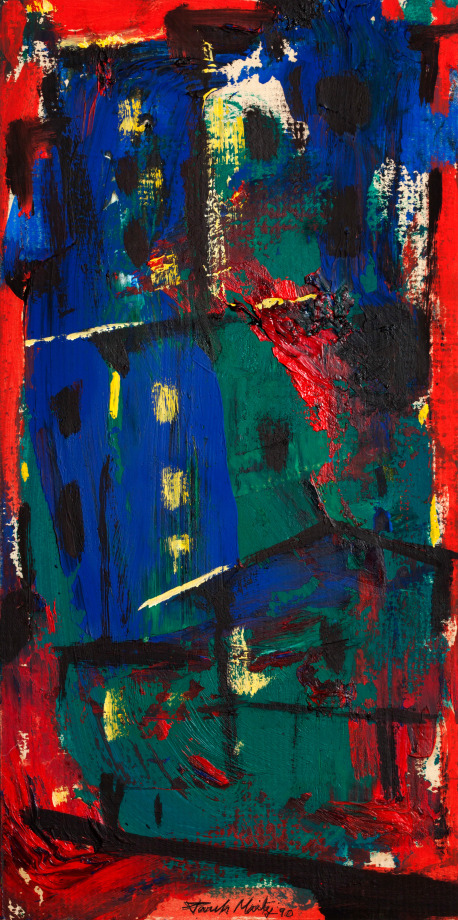 UNTITLED (RED AND BLUE VILLAGE)