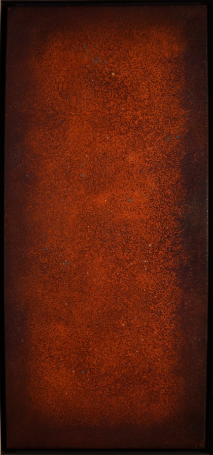 Natvar Bhavsar,&nbsp;GUNTHAM III, 2005 Oil on canvas, 38.5 x 16.5 in